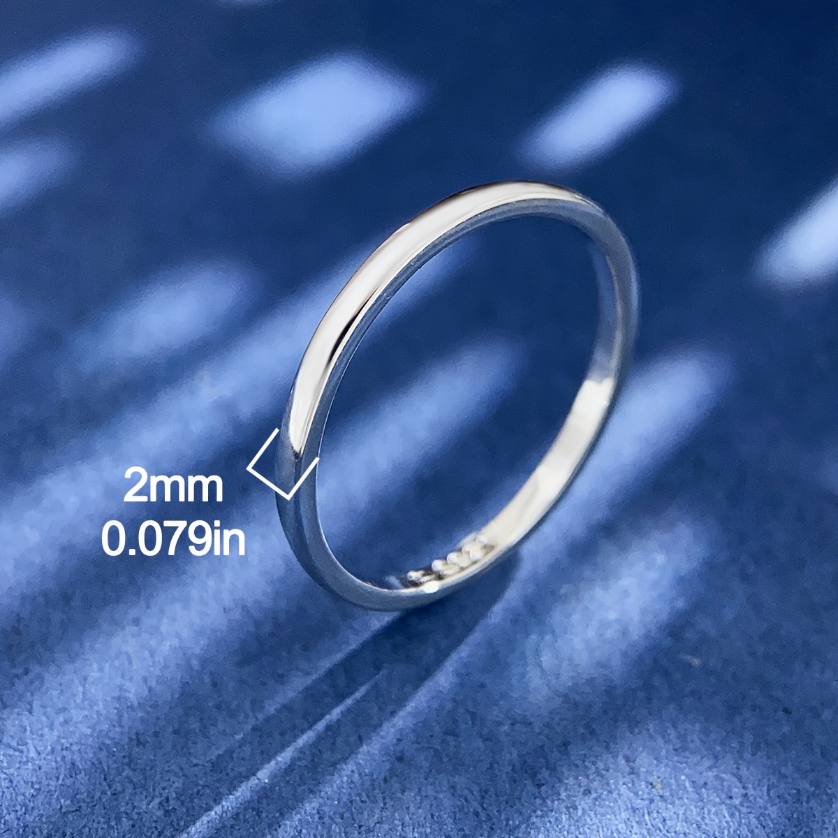 Thin s925 Sterling Silver Minimalist Ring for Women